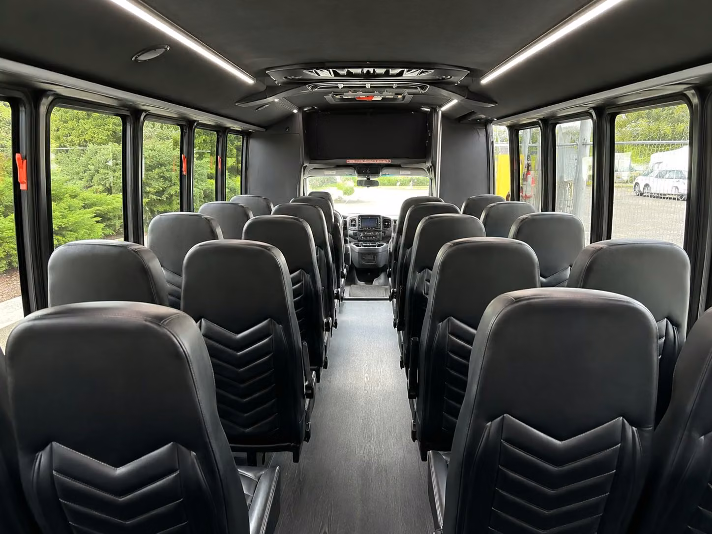 15 passenger minibus interior
