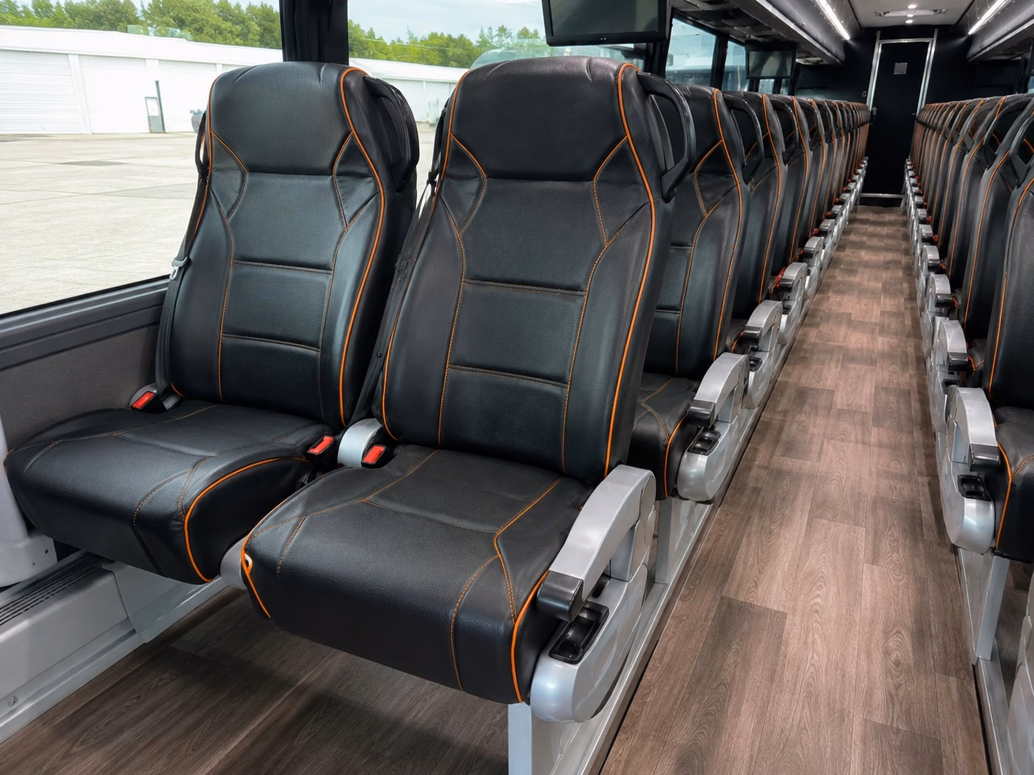 rowlett charter bus interior