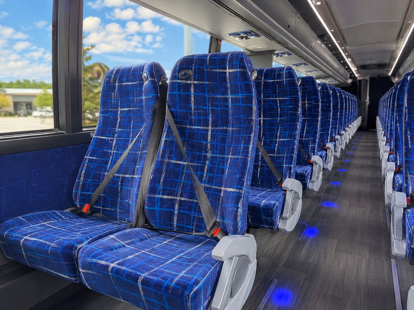 rowlett charter bus rental interior