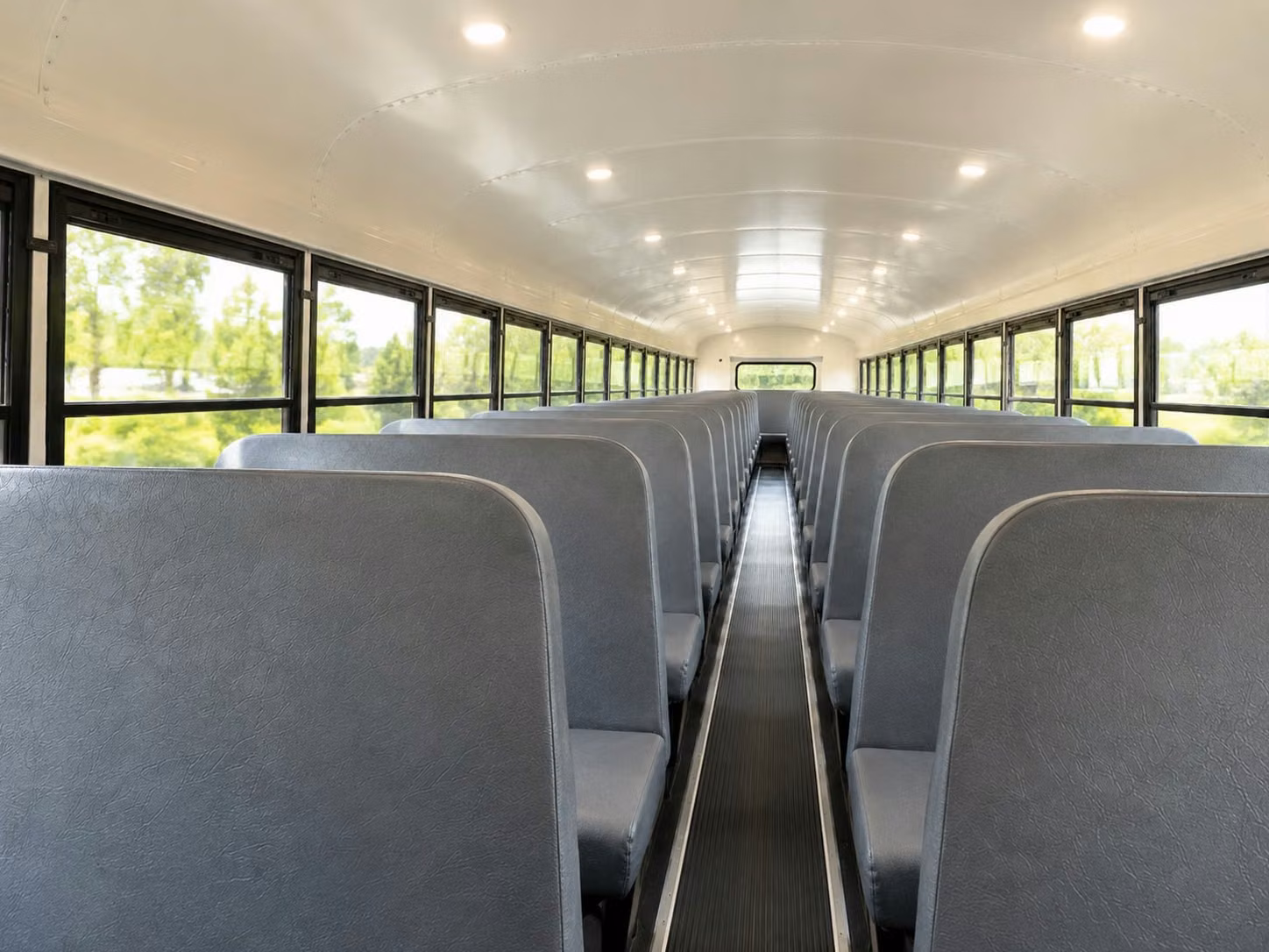 school bus inside